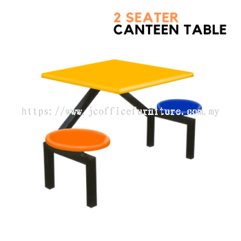 2 Seater Square Fibreglass Canteen Table