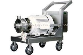 inline homogenizer c w CIP mobile trolley