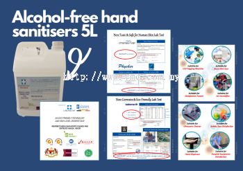 Alcohol-free hand sanitisers 5L