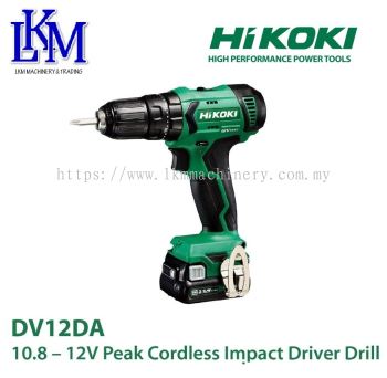 HIKOKI 10.8 - 12V PEAK CORDLESS IMPACT DRIVER DRILL, DV12DA