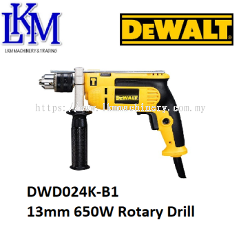 Dewalt 13mm 650W Rotary Drill DWD024K-B1