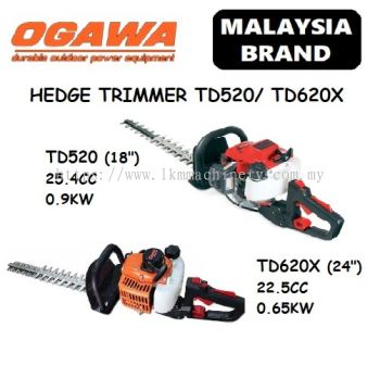 [LOCAL] OGAWA 18" / 24" Gasoline Petrol Hedge Trimmer TD520 TD620X