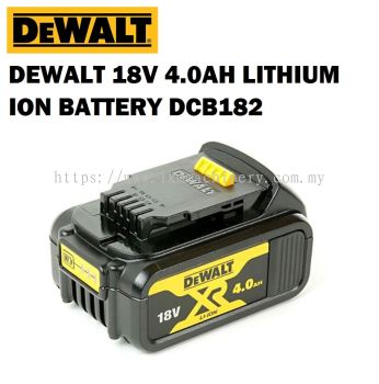 [LOCAL]DEWALT DCB182 18V 4.0AH LITHIUM ION BATTERY