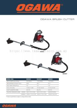 OGAWA POWERFUL BRUSH CUTTER / MESIN RUMPUT BG330D, BG430DT, BG520D COMPLETE SET