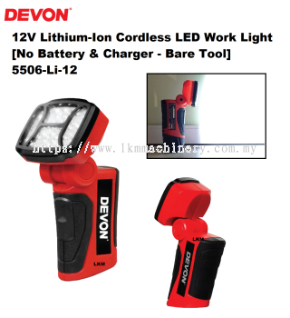 [LOCAL] DEVON 5506-Li-12 12V Lithium-Ion Cordless LED Work Light [No Battery & Charger - Bare Tool]