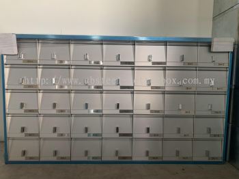 Aluminium Slot Model Letter Box / MailBox / Peti Surat With Padlock