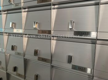 Aluminium Slot Model Letter Box / MailBox / Peti Surat With Padlock