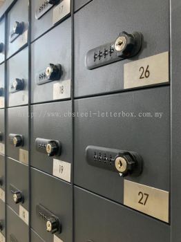 Powder Coated Handphone / Passport Locker With Numeric Lock Set