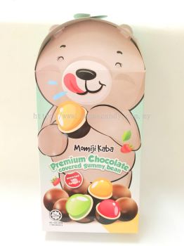 MOMIJI KABA Premium Chocolate Covered Gummy Bean 80G X 50PKT/CTN