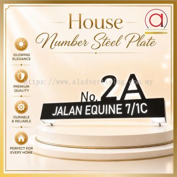 Custom Modern Home Address Signage Malaysia