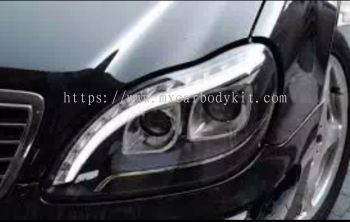 MERCEDES BENZ W220 DRL DOUBLE PROJECTOR HEAD LAMP