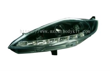 FORD FIESTA 2009 & ABOVE HEAD LAMP CRYSTAL PROJECTOR W/DRL