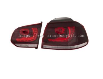 VOLKSWAGEN GOLF 2008 & ABOVE R STYLE REAR LAMP CRYSTAL LED