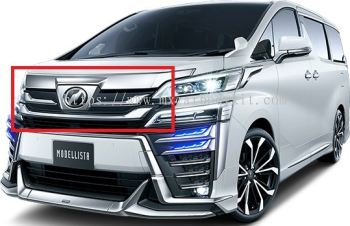 TOYOTA VELLFIRE 2018 MODELISTA FRONT GRILLE COVER FOR AEROBODY