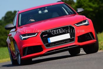 AUDI A6 C7 2016 RS6 LOOK FRONT BUMPER WITH GRILLE