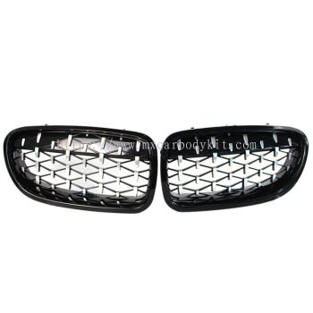 BMW 5 SERIES F10 FRONT KIDNEY DIAMOND FRONT GRILLE WITH STYLING GLOSSY BLACK CHROME