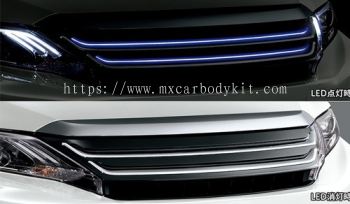 TOYOTA HARRIER 2014 M TYPE FRONT GRILLE CHROME W/BLUE LED