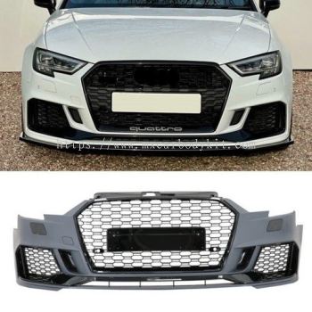 AUDI A3 2017 - 2020 RS STYLE FRONT BUMPER WITH GRILLE