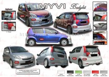 PERODUA MYVI 2005 AM STYLE BODYKIT + SPOILER