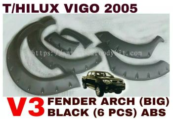 TOYOTA HILUX VIGO 2005 V3 FENDER ARCH (BIG) BLACK
