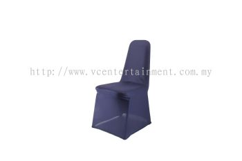 Navy Blue Spandex Banquet Chair Cover