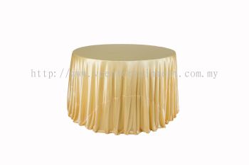 Round Table Cloth - Light Gold