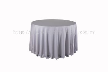 Round Table Cloth - Light Grey