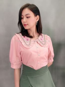 80860 Embroiderd Sleeved Top