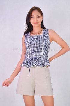 910207 Laced Details Sleeveless Top