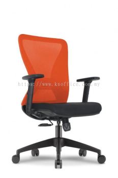 Akira 1 MB Mesh Medium Back Chair PVC/Fabric