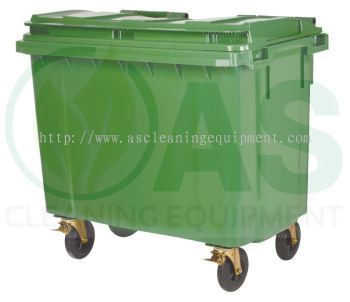 Mobile Garbage Green Bin 660 Liter L