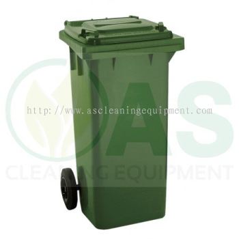 Mobile Garbage Green Bin 120L