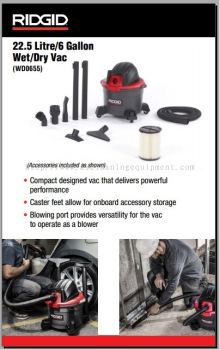 22.5L Wet Dry Vacuum with Blower WD0655