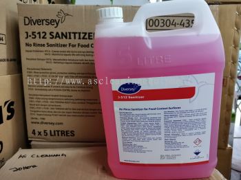 Diversey J-512 No Rinse Disinfectant and Sanitizer For Food Contact Surfaces