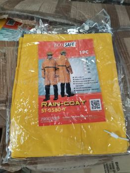 Heavy Duty Visibility Raincoat with High Reflective Strip