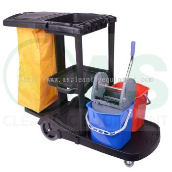 Janitor Cart c/w Double Bucket
