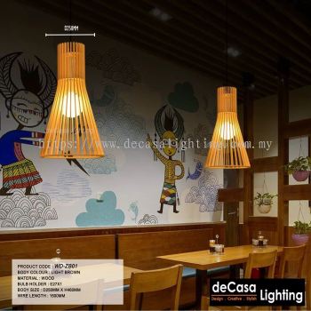 Wooden Pendant Ceiling Light (DYWJ-ZB01-E250)