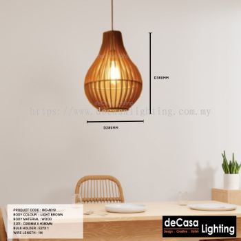 Wooden Pendant Ceiling Light (DYWJ8019-D280)