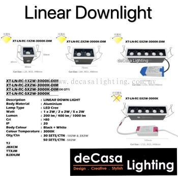 Linear Downlight / Eyeball XT-LN-RC