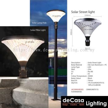 Outdoor Solar Pillar Light / Pole Light