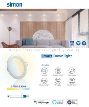 SIMON SMART RECESSED DOWNLIGHT 17W (6")  LED (2700-6500K) DIMMABLE TUNABLE (WIFI)
