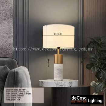 Modern Table Lamp With Marble Base (456)