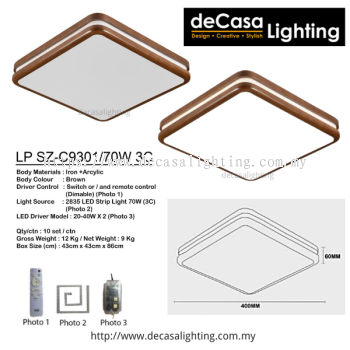 LED Square Ceiling Light (9301)