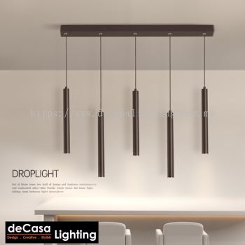 Designer Pendant Droplight - Black (L400/L600)