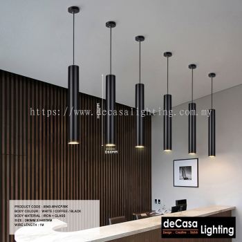 Designer Pendant Droplight - Black (L400/L600)