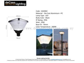 Outdoor Lighting Solar Pole Light (GGD002-M)