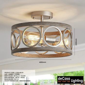 (Pre-Order) Nordic Loft Retro Pendant Light / Ceiling Lamp (Dcs-P1033)