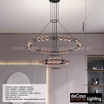 Hight Ceiling Pendant Light (P369-24x3-3C)