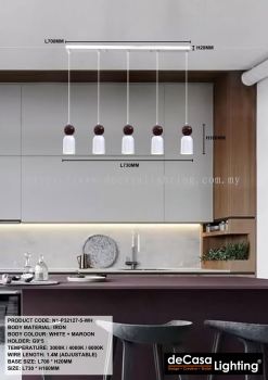 MODERN DESIGNER 5 IN 1 PENDANT LIGHT (P32127-5)