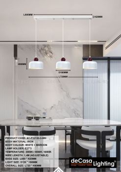 MODERN DESIGNER 3 IN 1 PENDANT LIGHT (P32130-3)